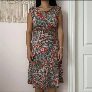 ENFOCUS STUDIO SLEEVELESS MULTI-COLOR DRESS